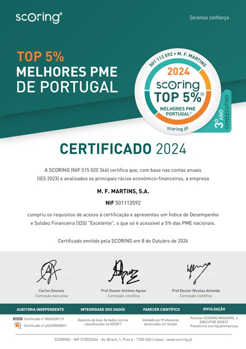 Top 5% - Melhores PME Portugal